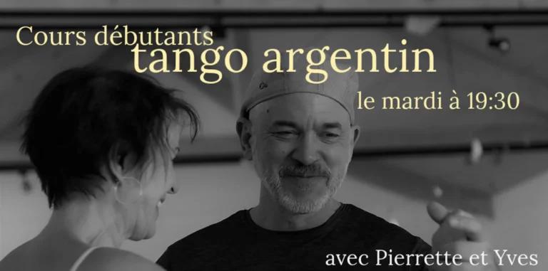 Cours de tango argentin débutants