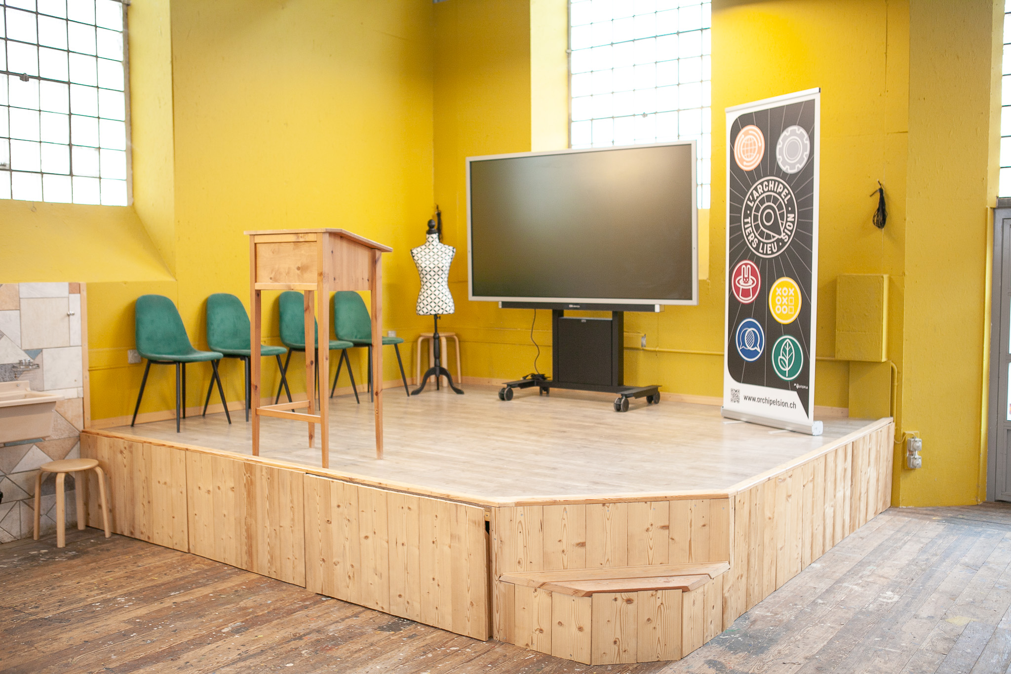 Scène de la salle des Utopies